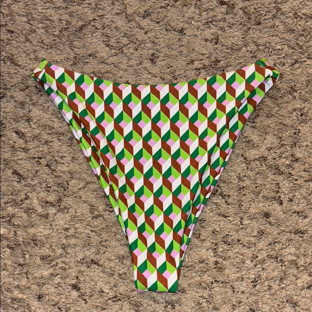 Skatie Geometric Multicolor Bikini Bottom